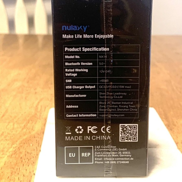 Bluetooth FM Transmitter QC3.0+Type-C PD Car Wireless Bluetooth FM Radio Adapter - Picture 5 of 5